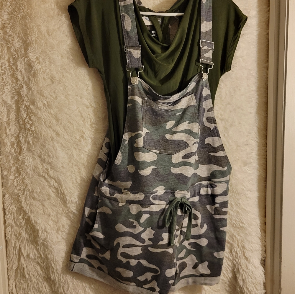 NWT Camouflage Romper